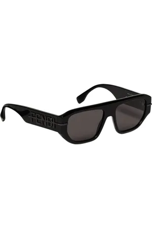 Fendi Tilbehør, Herre, Sort, 54 MM, Firkantet Ramme Herre Solbriller