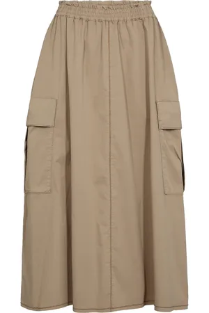 Mos Mosh Nederdel, Dame, , M, Bomuld, Elegant A-line nederdel med lommer