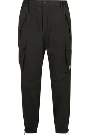 Dsquared2 Bukser, Herre, Sort, S, Bomuld, Sorte bukser med sidelomme print