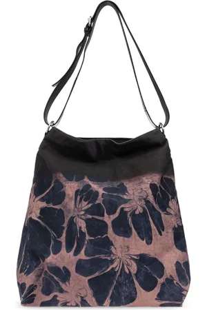 DRIES VAN NOTEN Taske, Dame, Flerfarvet, ONE SIZE, Uld, Sort Skuldertaske med Intern Lomme