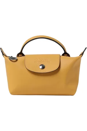 Longchamp Taske, Dame, Gul, ONE SIZE, Uld, Neo TopHandle Skuldertaske