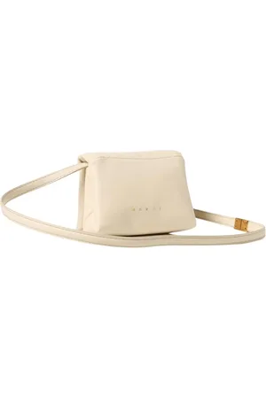 Marni Taske, Dame, Hvid, ONE SIZE, Læder, Hvid Læder Clutch Taske Kvinder