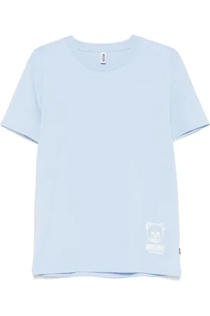 Moschino Top, Herre, Blå, M, Blå T-shirts og Polos
