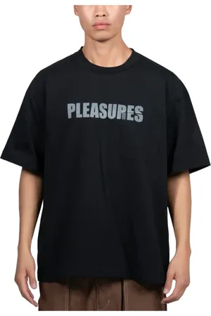 Pleasures Top, Herre, Sort, M, Bomuld, Impact Pocket Heavyweight Shirt Sort