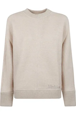 Max Mara Strik, Dame, , L, Bomuld, Blød Bomuld Boxy Sweater