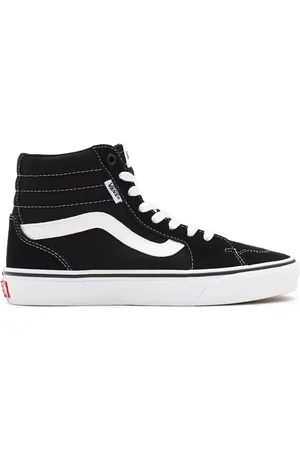 Vans Sko, Dame, Sort, 38 EU, Tyl, Sort/Hvid Hi-Top Sneakers
