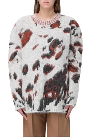 Stella McCartney Strik, Dame, Flerfarvet, S, Uld, Farverig Abstrakt Striktrøje