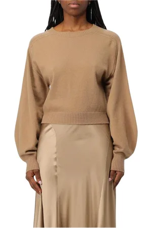 Alberta Ferretti Strik, Dame, , S, Cashmere, Crew Neck Pullover Sweater