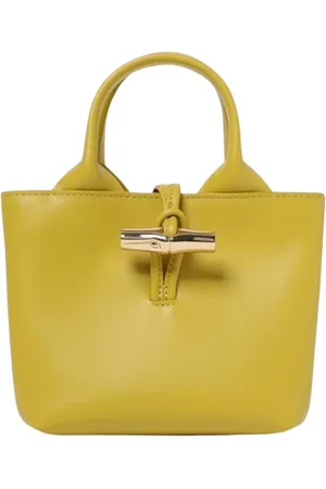 Longchamp Taske, Dame, Grøn, ONE SIZE, Uld, Mini Tote Taske i Mastic