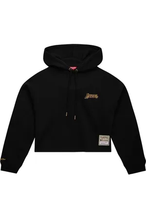 Mitchell & Ness Sweathshirts & Hoodies, Dame, Sort, M, NBA Kvinder Lakers Crop Hoodie