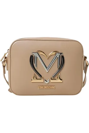 Moschino Taske, Dame, , ONE SIZE, Uld, Elegant Heart Logo Crossbody Taske