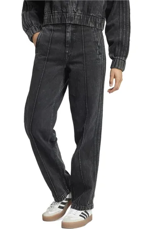 adidas Jeans, Dame, Sort, W26, Denim, Premium Denim Straight Leg Bukser