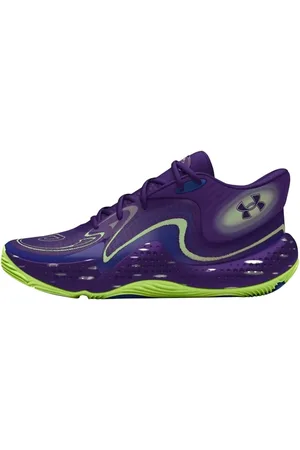 Under Armour Sko, Herre, Lilla, 43 1/2 EU, Mid-cut Basketball Sko Spawn 6