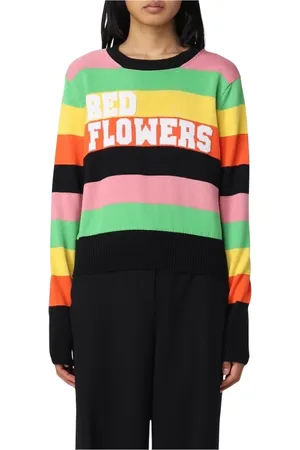 RED Valentino Strik, Dame, Flerfarvet, M, Bomuld, Multifarvet Strik Trøje