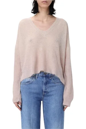 Dondup Strik, Dame, , 2XS, Mohair V-Neck Strik Sweater