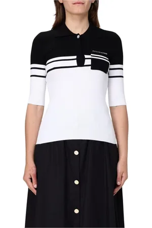 Liu Jo Top, Dame, Hvid, S, Hvid Ribstrikket Crew Neck Sweater