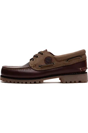 Timberland Sko, Herre, Brun, 43 1/2 EU, Uld, Brun Bådsko Elegant og Holdbar