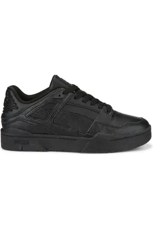 PUMA Sko, Herre, Sort, 46 EU, Læder, Læder Slipstream Sort Herre Sneakers