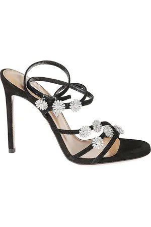 Aquazzura Sko, Dame, Sort, 37 EU, Suede, Starry Night Sandal