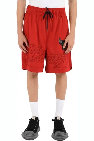 Purple Brand Shorts, Herre, Rød, S, Læder, Chicago Bulls Mesh Shorts