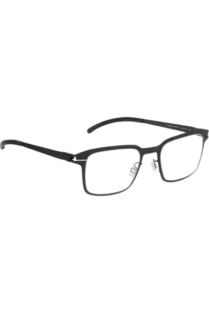 MYKITA Tilbehør, Dame, Sort, 51 MM, Sorte Rektangulære Briller til Kvinder
