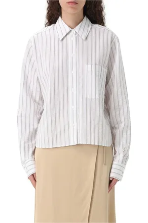 HUGO BOSS Bluser & Skjorter, Dame, Hvid, XL, Hvid Poplin Langærmet Skjorte