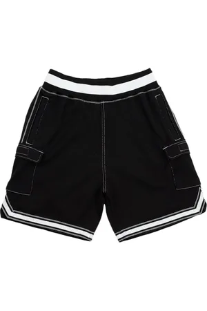 Mitchell & Ness Sport, Herre, Sort, XL, Kontrastmode Cargo Shorts