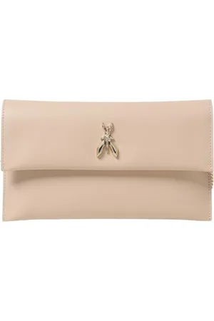 Patrizia Pepe Taske, Dame, , ONE SIZE, Læder, Læder Bi Emblem Clutch Taske