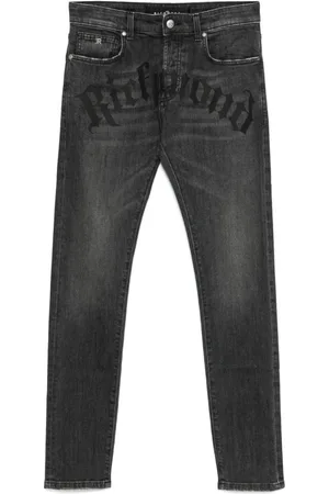 John Richmond Jeans, Herre, Sort, W33, Bomuld, Sorte Jeans til Mænd