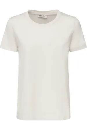 Max Mara Top, Dame, Hvid, L, Hvide Crew Neck T-shirts og Polos