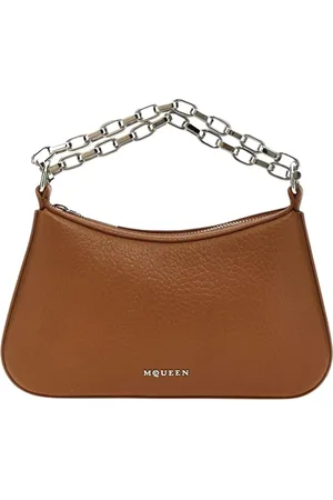 Alexander McQueen Taske, Dame, Brun, ONE SIZE, Uld, Brun Læder Kæde Skuldertaske