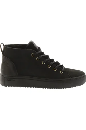 Blackstone Sko, Dame, Sort, 39 EU, Læder, Arnaq - Ql48 Nero - MID Sneaker - Sheepskin