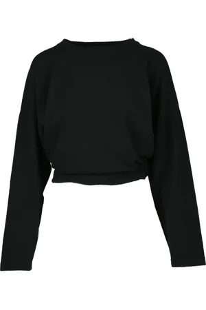 Dondup Sweathshirts & Hoodies, Dame, Sort, S, Uld, Afslappet Strik Top