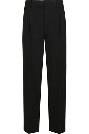 THEORY Bukser, Dame, Sort, 2XS, Blå bløde crepe bukser medium talje