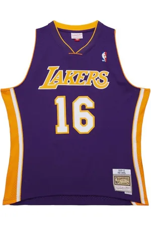 Mitchell & Ness Sport, Herre, Lilla, 2XL, Polyester, LA Lakers 2009 Pau Gasol Trøje