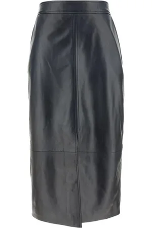 arma leder Nederdel, Dame, Sort, 2XS, Monokrom Nederdel med Frontslids