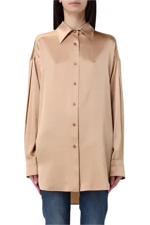 Tom Ford Bluser & Skjorter, Dame, , S, Elegant Nude Klassisk Skjorte