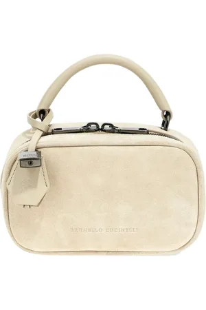 Brunello Cucinelli Taske, Dame, , ONE SIZE, Uld, Læder Crossbody Skuldertaske