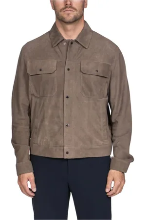 Emporio Armani Jakke, Herre, Brun, S, Ørken Taupe Blouson Jakke Herremode