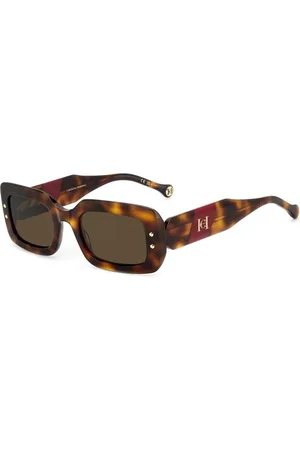 Carolina Herrera Tilbehør, unisex, Brun, 50 MM, Havana Red Solbriller