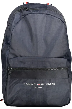 Tommy Hilfiger Taske, Herre, Blå, ONE SIZE, Uld, Blå Herre Rygsæk med Laptop Rum