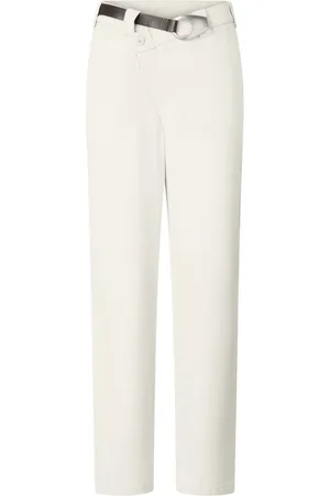 Pinko Bukser, Dame, , 2XS, Bomuld, Bianco Bukser Stilfuldt Fit 100% Bomuld