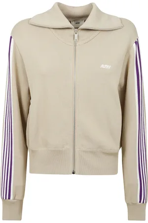 Autry Strik, Dame, , M, Uld, Sweatshirt med lynlås, ribkant og manchetter