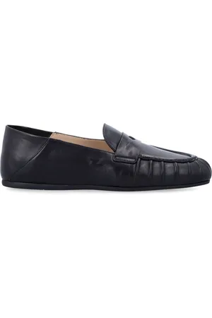 Stuart Weitzman Sko, Dame, Sort, 38 EU, Læder, Sorte Lukkede Tå Loafer Sko