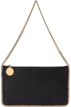 Stella McCartney Taske, Dame, Sort, ONE SIZE, Kæde Trim Clutch Taske