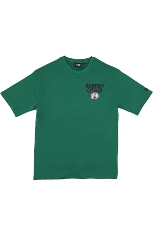 New Era Sport, Herre, Grøn, XL, Bomuld, Boston Celtics Script Tee Grøn/Hvid