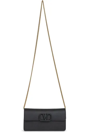 VALENTINO GARAVANI Taske, Dame, Sort, ONE SIZE, Uld, Sort læder VLogo skuldertaske