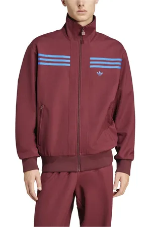 adidas Jakke, Herre, Rød, S, Uld, Montreal Track Top 70`er Stil