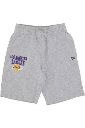 New Era Sport, Herre, Grå, XL, Bomuld, NBA Script Oversize Shorts