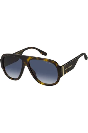Marc Jacobs Tilbehør, Dame, Flerfarvet, 59 MM, Uld, Blå solbriller Stilfuld Ss25